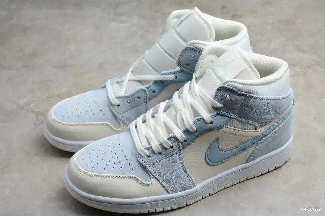 Reps TBkick Blue Mid Textures Air 1 Mixed Jordan DA4666-100 0503